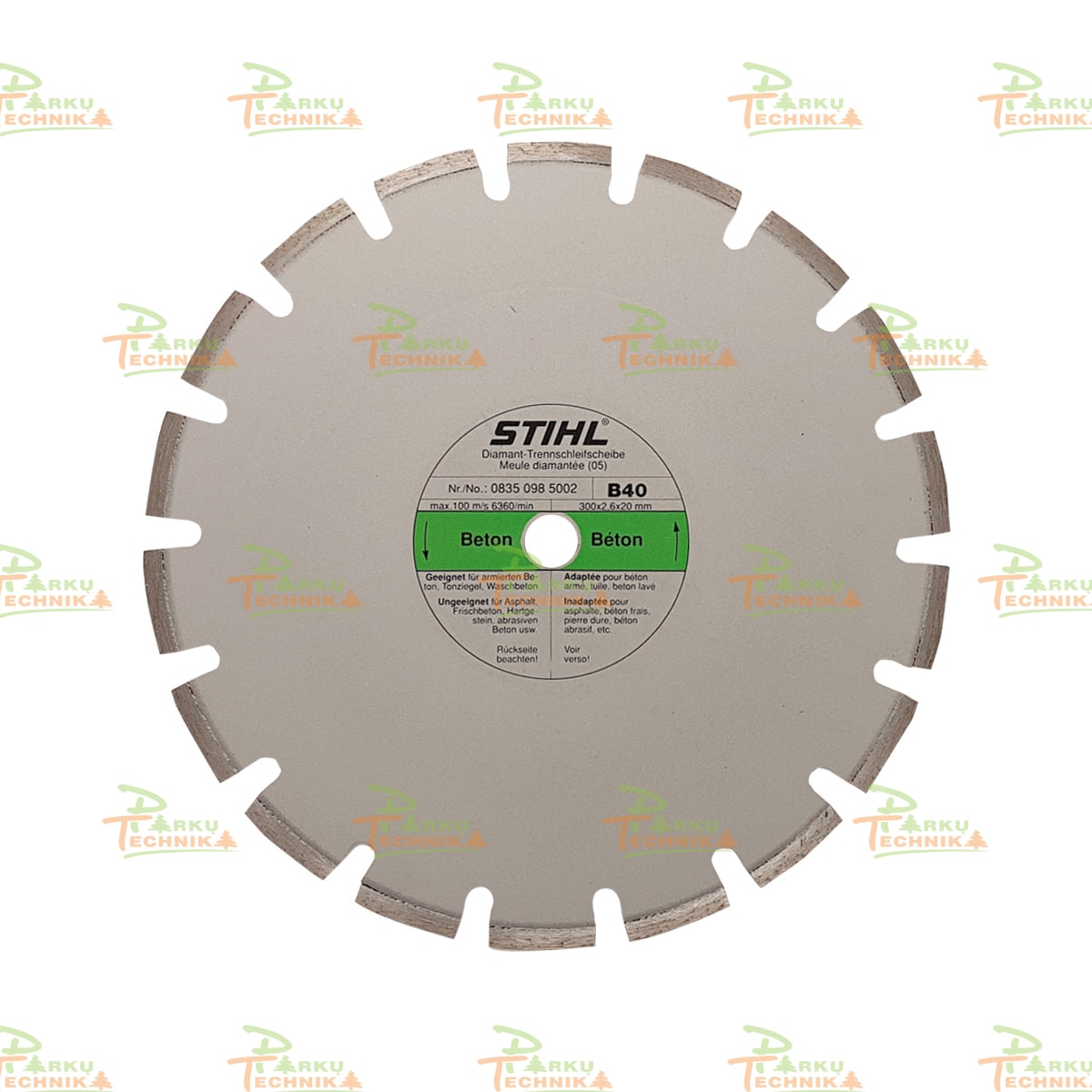 Deimantinis betono pjovimo diskas STIHL D-B40 (300 mm)
