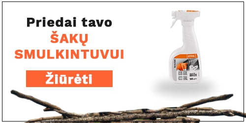 Priedai sodo smulkintuvams